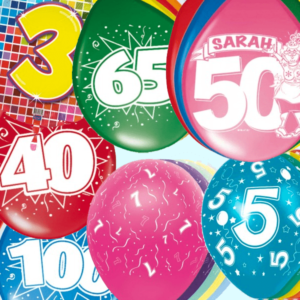 Ballonnen Verjaardag/ Leeftijd
