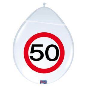 verkeersbord ballonnen 50