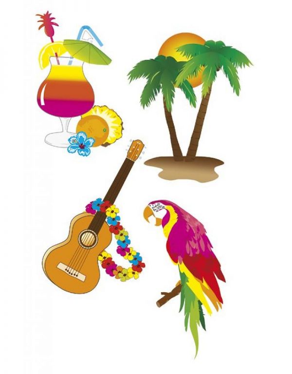 wanddecoratie hawaii
