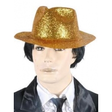 glitter hoed goud