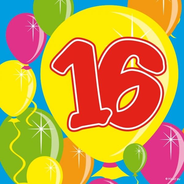 servetten 16 jaar