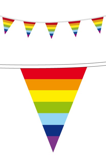 vlaggenlijn regenboog