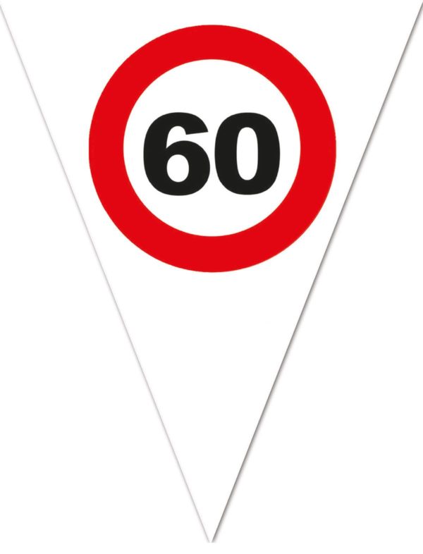 verkeersbord vlaggenlijn 60 jaar