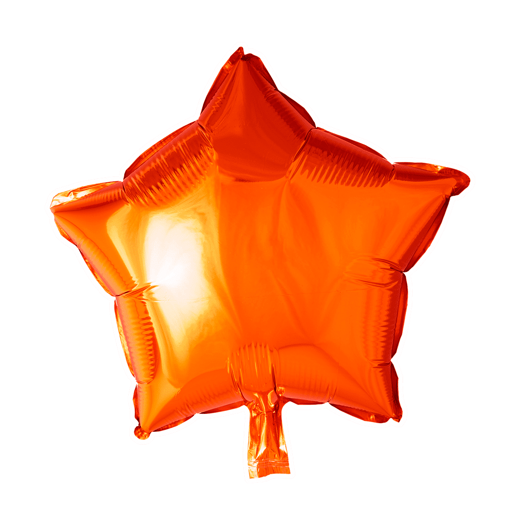 folie-ballon-ster-oranje-46cm