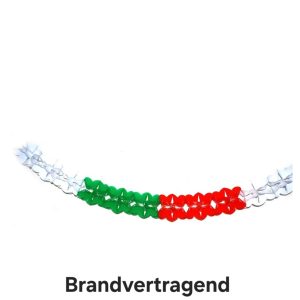 Pvc Slinger Rood/ Wit/ Groen, Brandvertragend.
