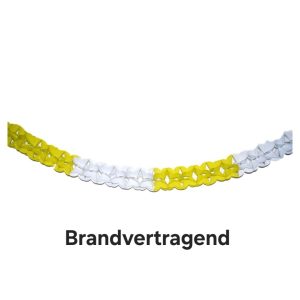 Pvc Slinger Geel/ Wit, Brandvertragend.