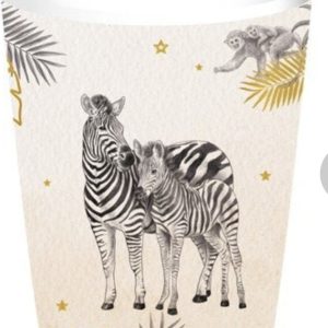 Bekers Safari 8 stuks