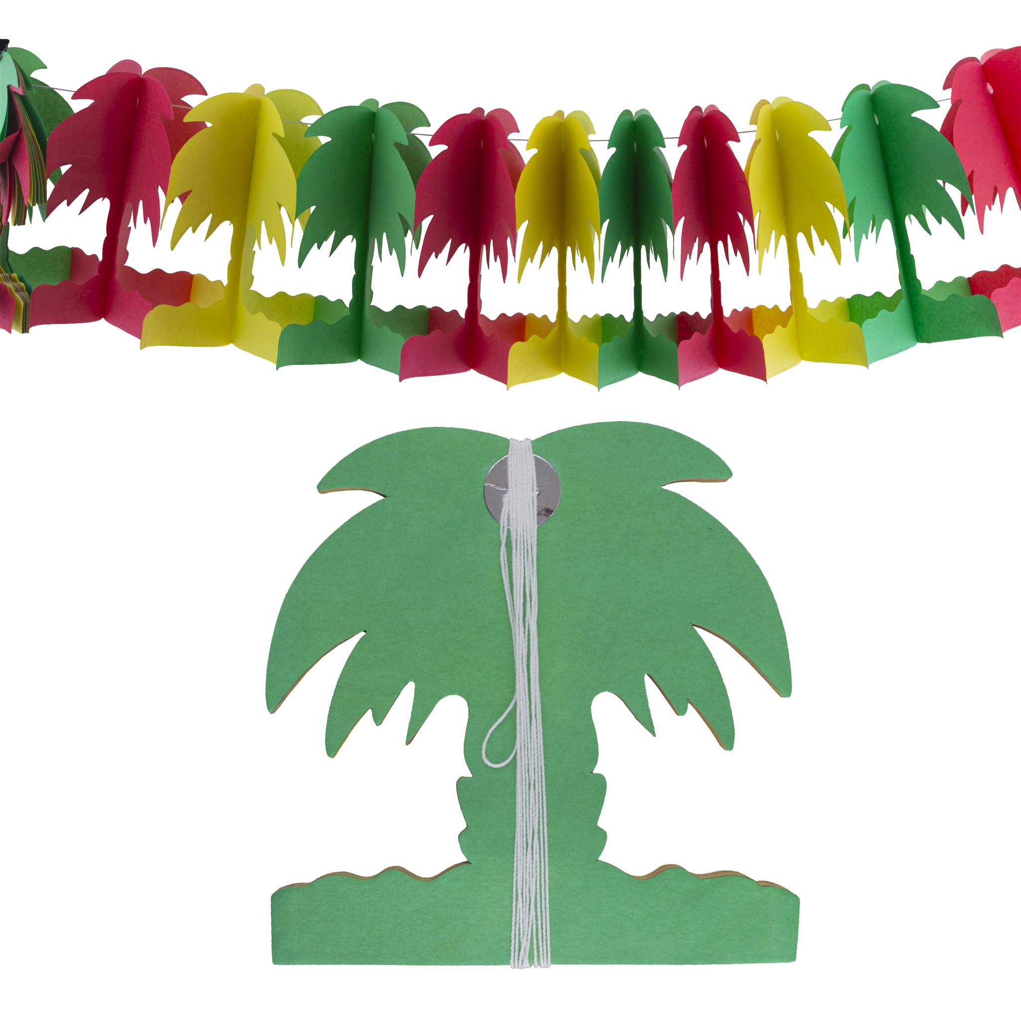 palmboom rood geel groen