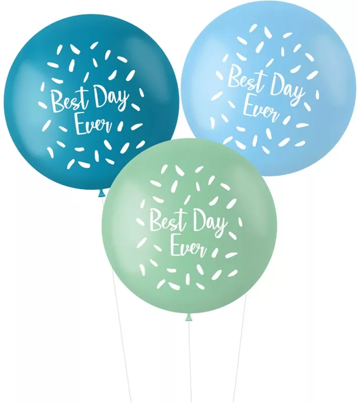 Folat-Best-Day-Ever-Ballonnen-Meerkleurig-Latex-Inhoud_-3-stuks Folat-Best-Day-Ever-Ballonnen-Meerkleurig-Latex-Inhoud_-3-stuks