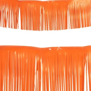 Oranje Guirlande met slierten 10 meter , Brandvertragend