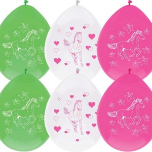 Ballonnen Paarden  6 stuks