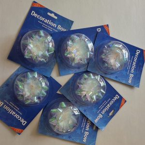 6 x Decoratie Bow met Led