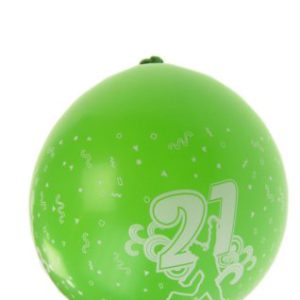 8 Ballonnen 21 Jaar. div kleuren