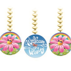 3 x Hangdecoratie Welkom Thuis .