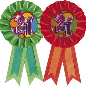 Rozet 21 Jaar Rood