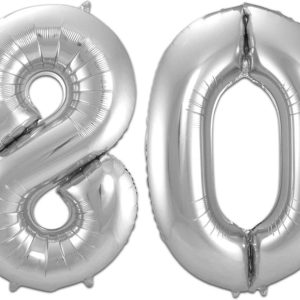 Folie ballon 80 Zilver 86 cm