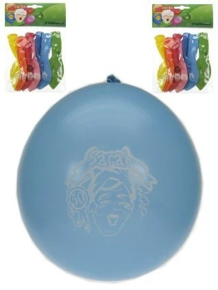 ballonnen sarah gekleurd gezicht