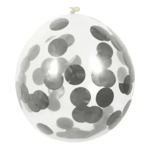 Confetti Ballonnen Zilver