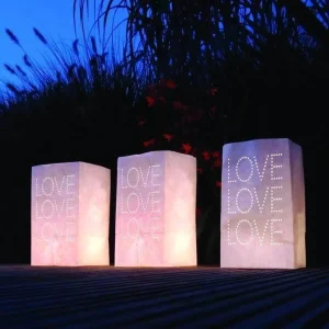 Lichtzakjes Love - 5 stuks